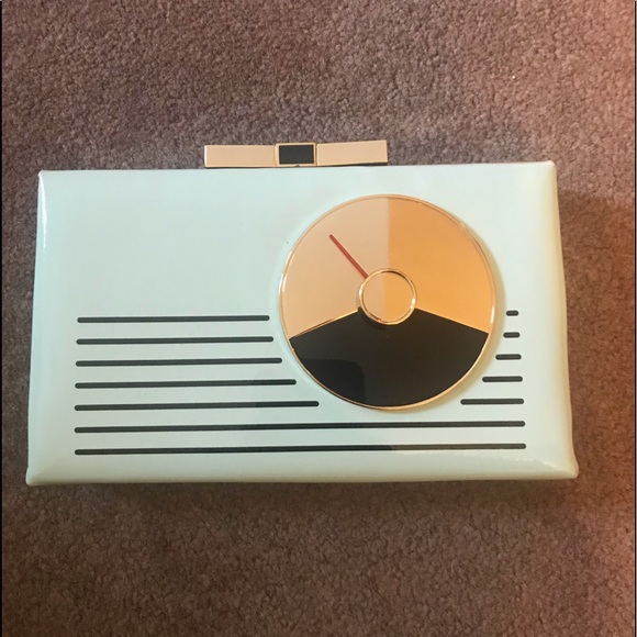 kate spade Handbags - Kate Spade Radio Clutch - Mint Green